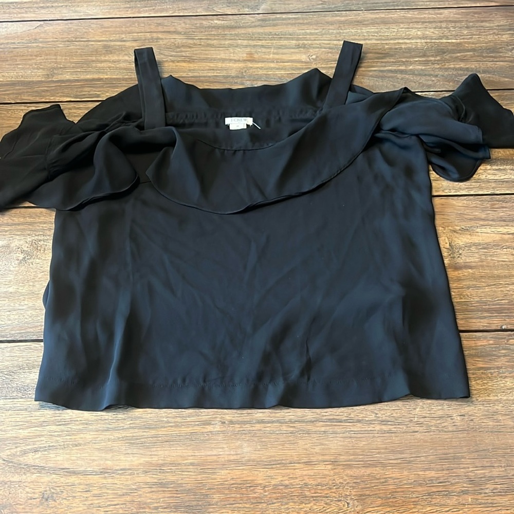 JC, crew black dressy shirt, never worn. Tags on.